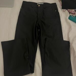 Adorable Zara Black Leather Pants